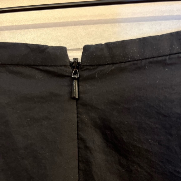 TALBOTS Elegant Black Women's A-Line Skirt 100% cotton boho preppy - Picture 7 of 8